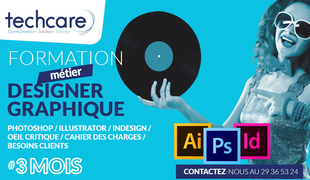 Formation Designer Graphique en Tunisie chez Techcare