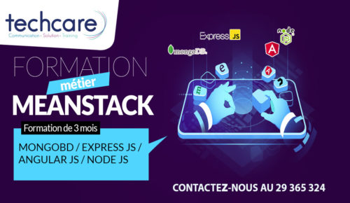 Formation développeur mean stack en Tunisie chez Techcare