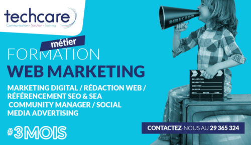 Formation marketeur digital en tunisie chez Techcare