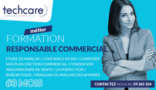 Formation responsable commercial en Tunisie chez Techcare